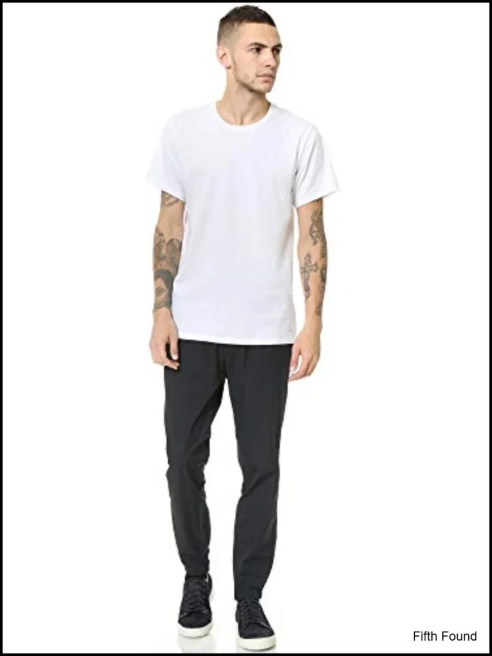 Men's Cotton Stretch Underwear 3-Pack Crewneck T-Shirts Tagless